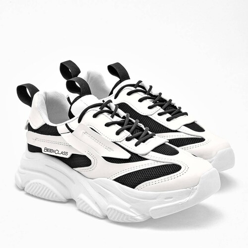 Been Class Tenis urbano para mujer blanco negro Codigo 127385E