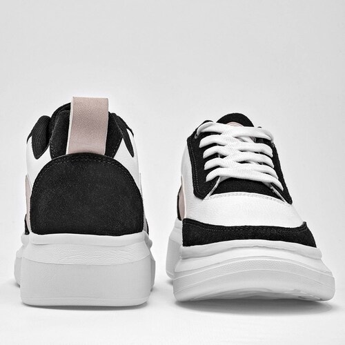Been Class Tenis urbano para mujer blanco negro maquillaje Codigo 124837E