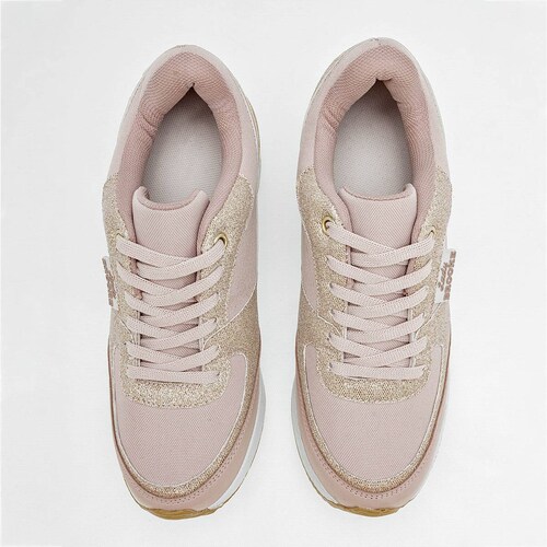Sugo Tenis urbano para mujer maquillaje oro rosa Codigo 126144E