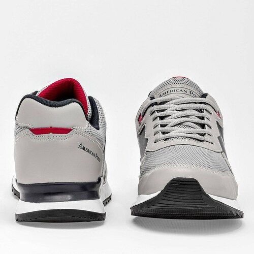 American Polo Tenis urbano para hombre gris azul Codigo 124720F