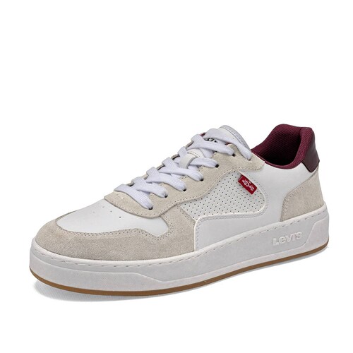 Levis Tenis urbano para hombre blanco beige vino Codigo 126088F