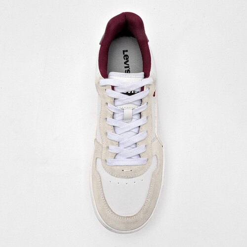 Levis Tenis urbano para hombre blanco beige vino Codigo 126088F