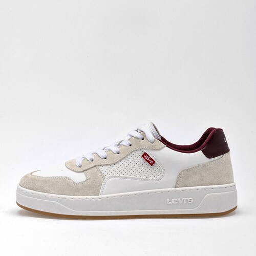 Levis Tenis urbano para hombre blanco beige vino Codigo 126088F