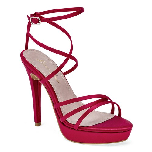 Been Class Zapatilla para mujer rojo satin Codigo 124812E