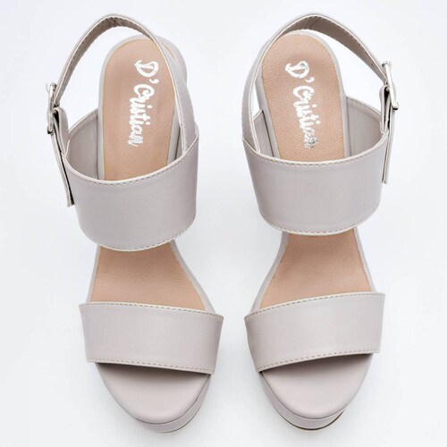 DCristian Zapatilla para mujer gris Codigo 125007E