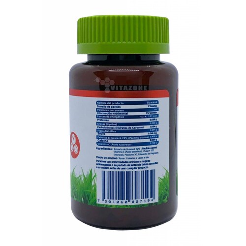 Guaraná 120 Tabletas Vidanat 