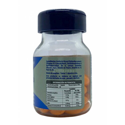 Vitamina D3 60 cápsulas Naturagel 