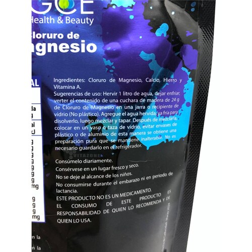 Cloruro de Magnesio en polvo 250 grs 