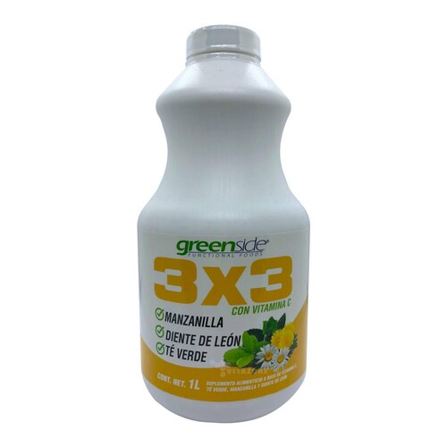 Manzanilla Diente de Leon Té verde 3x3 Vitamina C bebida 