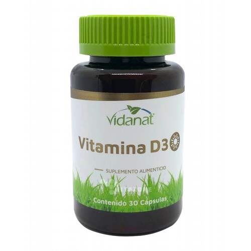 Vitamina D3 Vidanat 30 cápsulas 