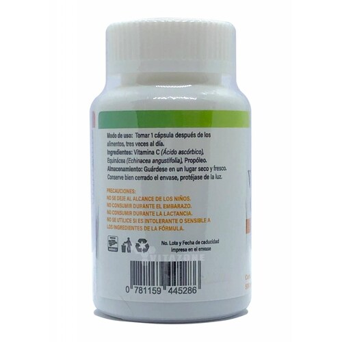 Vitamina C Compuesta 60 cáps Equinácea Propóleo 