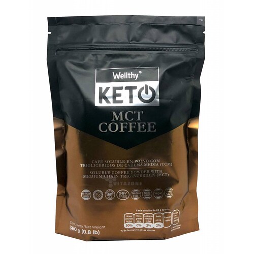 Café Keto MCT Coffee 360 grs Café soluble con MCT Wellthy 