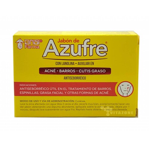 Jabón de Azufre con Lanolina 100 grs Grisi Antiseborréico 