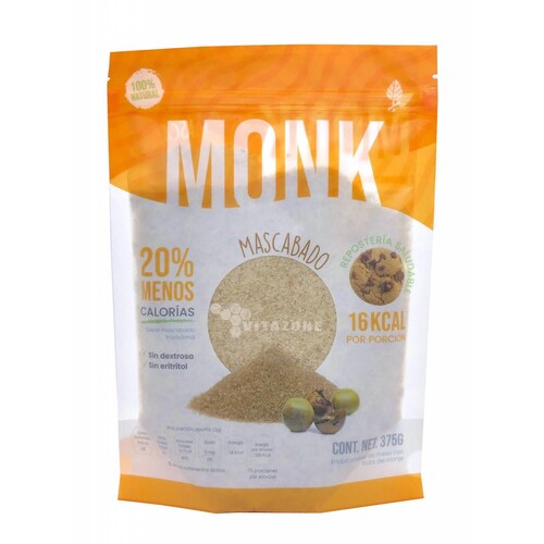 Monkfruit Mascabado 375 g para repostería Fruto del monje 