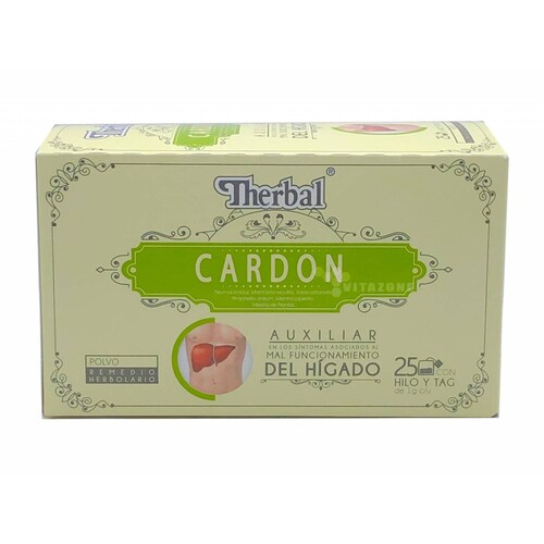 Té Cardon 25 sobres Therbal Boldo Salvia Manzanilla 