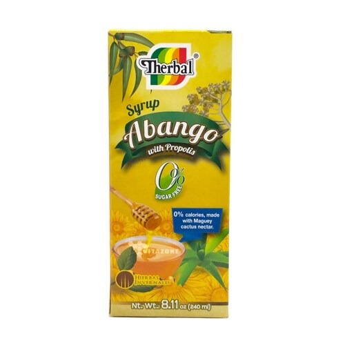 Jarabe de Abango con Propoleo sin azúcar 240 ml Therbal 