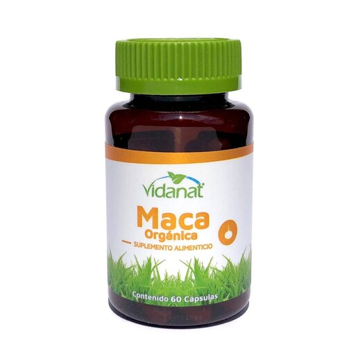 Maca Orgánica 60 cápsulas Vidanat 