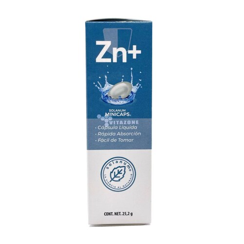 Gluconato de Zinc y Lisina 45 cápsulas Solanum 