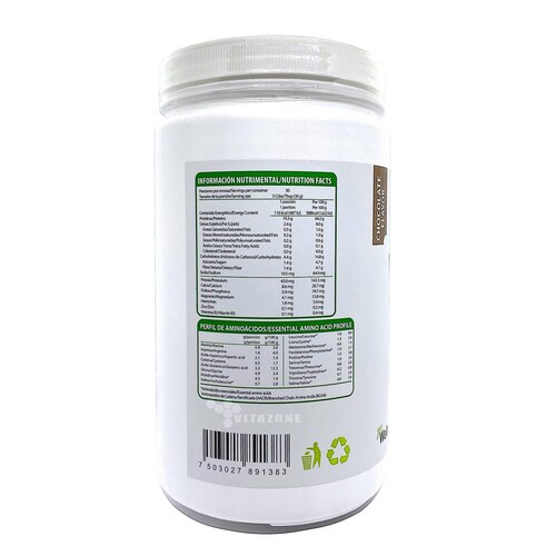 Proteína Vegana Vegan Protein Chocolate 900 g Wellthy 