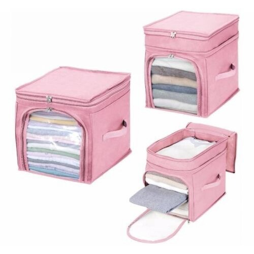 Organizador De Ropa Edredones Sabanas Closet Armario Custom Rosa