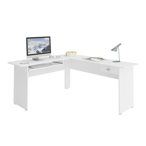 Escritorio Mesa De Computo Bertolini Cannes Blanco