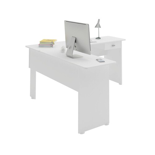 Escritorio Mesa De Computo Bertolini Cannes Blanco