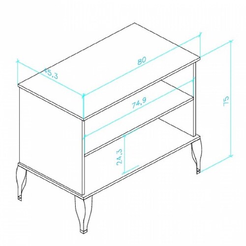 Aparador Credenza Cómoda M Tv Bertolini CL 4003 Blanco