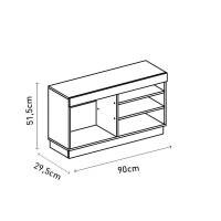 Mesa tv bertolini 1315 chocolate para pantalla hasta 42 pulg - Sears