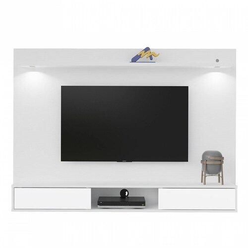 Panel Bertolini Platinum Blanco Para Pantalla Hasta 60 Pulgadas