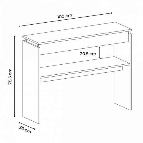 Aparador Credenza Buferera Mesa Consola Bertolini CRETA BLANCO
