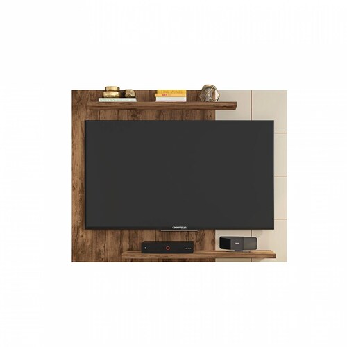 PANEL BERTOLINI CROSSP JATOBA OFF WHITE PANTALLA HASTA 58 Pulg 