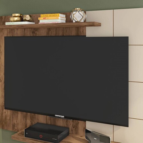PANEL BERTOLINI CROSSP JATOBA OFF WHITE PANTALLA HASTA 58 Pulg 