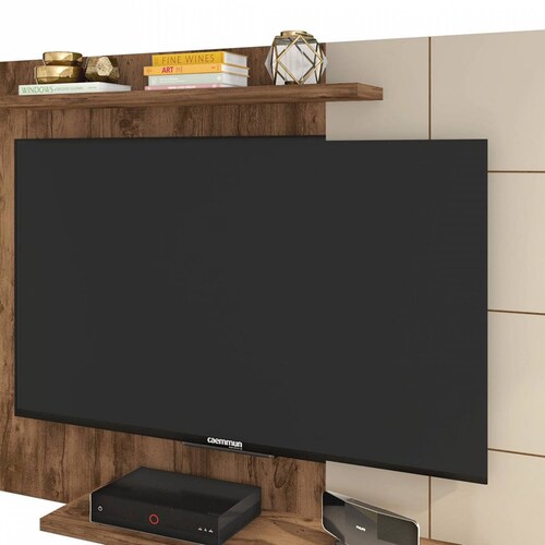 PANEL BERTOLINI CROSSP JATOBA OFF WHITE PANTALLA HASTA 58 Pulg 