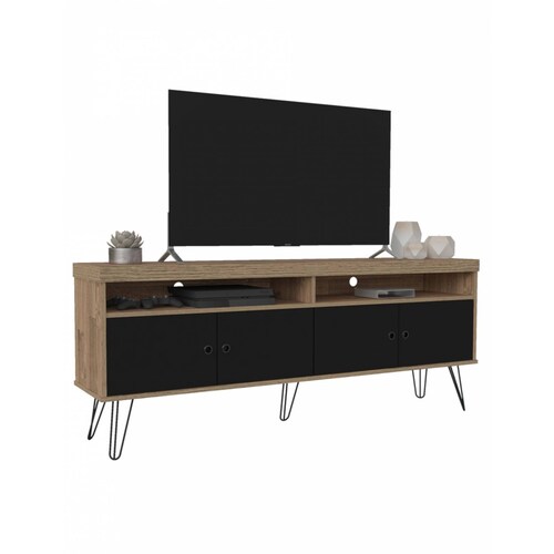 M TV BERTOLINI LIBERTY RUSTICO NEGRO PARA TV HASTA 60 Pulg 