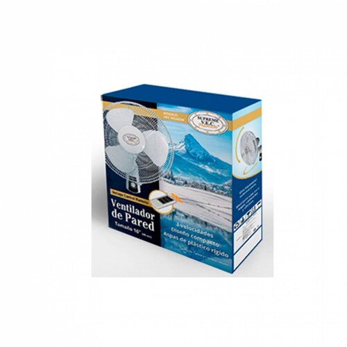 VENTILADOR DE PARED 16" BLANCO C/R MARCA SUPREME VEC PREMIUM