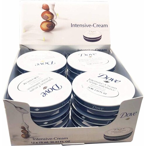 12 piezas, Cremas Dove Intensive 75ml