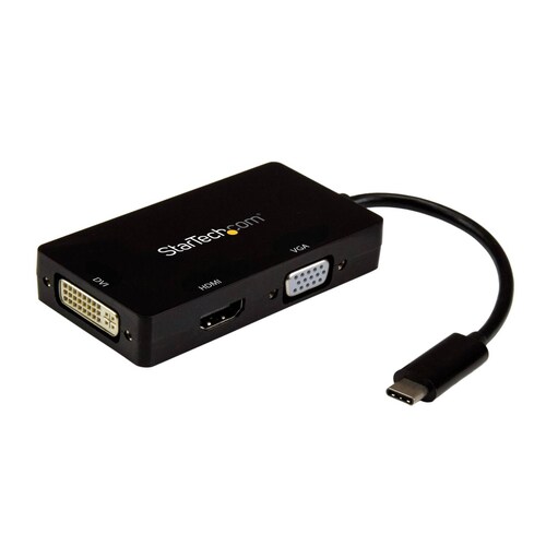 Startech.Com Adaptador Usb-C Multipuertos De Video - 4k 30 Hz - Usb Tipo C A Hdmi/Dvi / Hdmi - Hub USB - Startech.Com Mod. Cdpvgdvhdbp