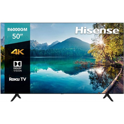 PANTALLA DE 50" LED, UHD SMART TV, 4K, ROKU MARCA HISENSE