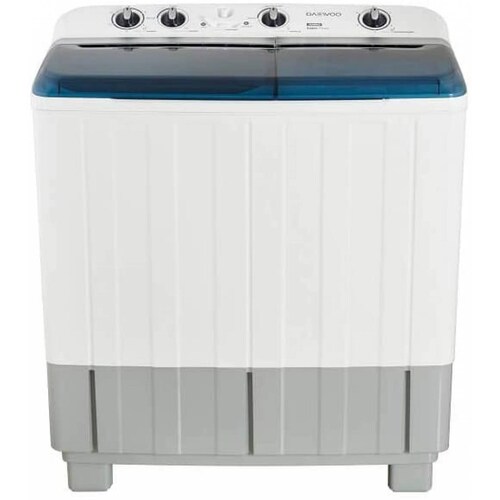 Lavadora 18 kg doble tina color blanco/silver marca Daewoo / Winia