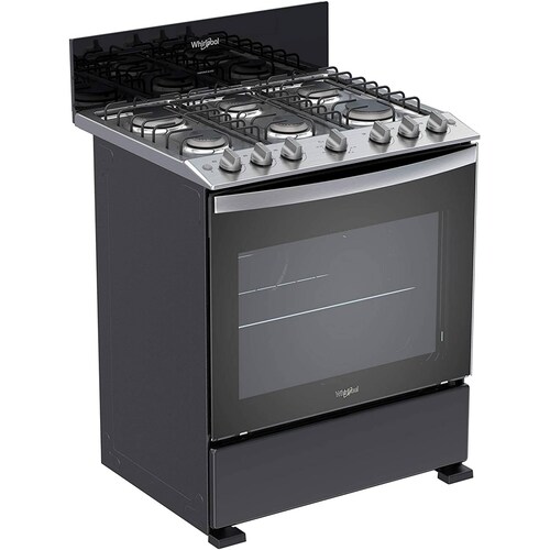 Whirlpool WFR 3100B Estufa Negro Con Acentos En Gris