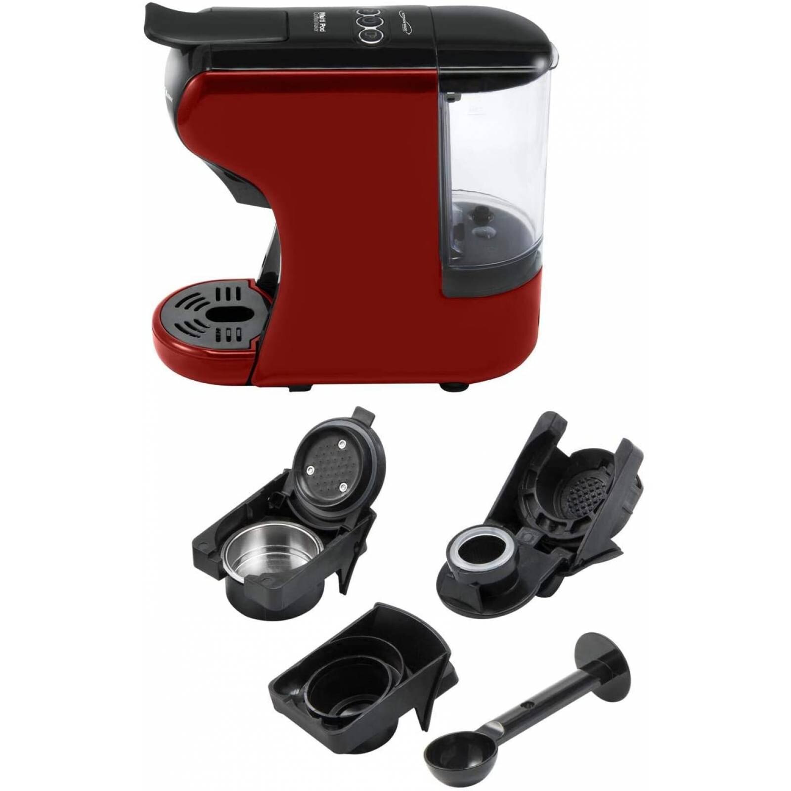 Cafetera multi pod capsulas 19bar roja koblenz - Sears