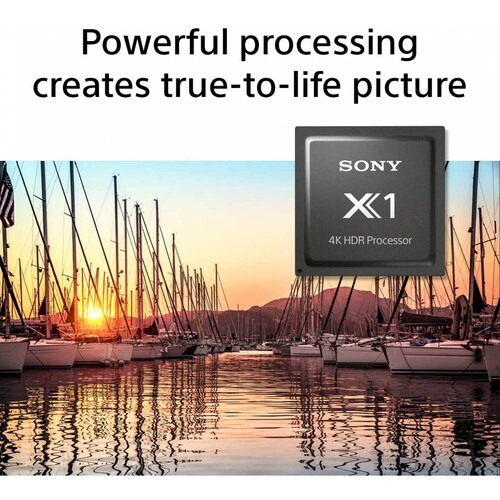 Tv sony 75 led 4k x-reality pro hdr x1 3840 x 2160 120hz smart tv full web bluetooth android google asistance alexa procesador x1 comandos de voz (reacondicionado)