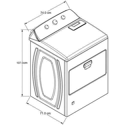 SECADORA WHIRLPOOL MOD. 7MWGD1730JQ 17KG