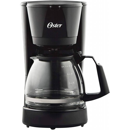 CAFETERA 4 TAZAS AUTOMATICA JARRA DE VIDRIO NEGRO OSTER