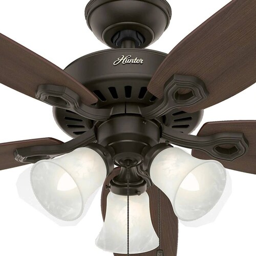 VENTILADOR 50" 5 ASPAS C/CADENA COLOR BRONZE C/LUZ MARCA HUNTER
