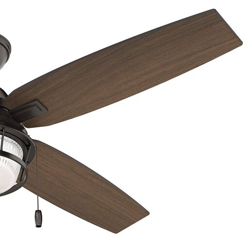 VENTILADOR 52" 4 ASPAS C/CADENA C/LUZ COLOR OCALA NOBEL BRONZE MARCA HUNTER