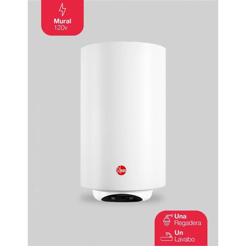 CALENTADOR ELECTRICO DEPOSITO MURAL 50L 120V MARCA RHEEM
