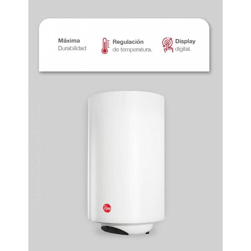 CALENTADOR ELECTRICO DEPOSITO MURAL 50L 120V MARCA RHEEM