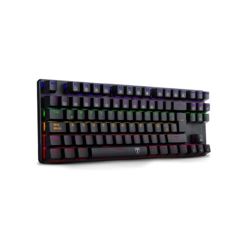 Teclado Gamer T-DAGGER Bora Negro RED T-TGK315 RGB QWERTY 