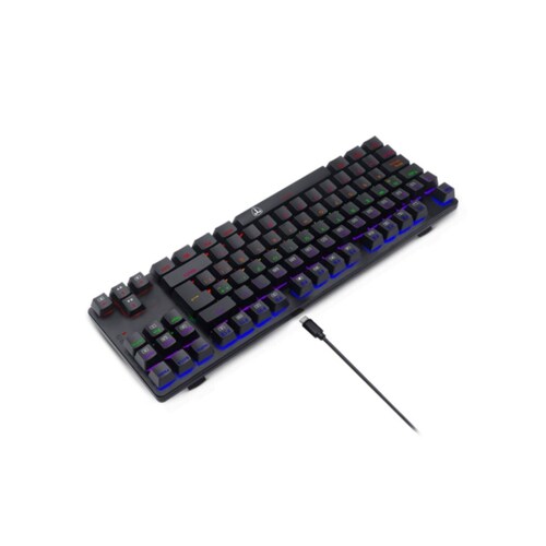 Teclado Gamer T-DAGGER Bora Negro RED T-TGK315 RGB QWERTY 